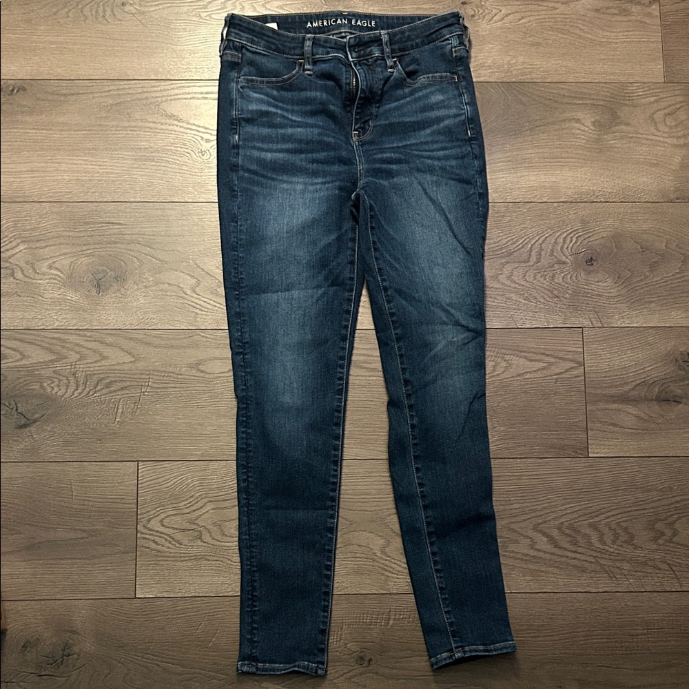 American Eagle Women's Dark Blue Skinny Jeans